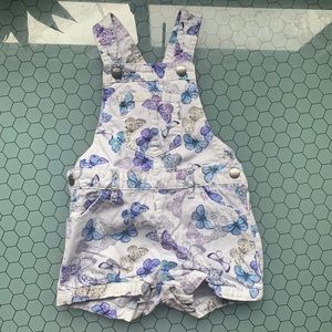 Butterfly overalls size 2t
